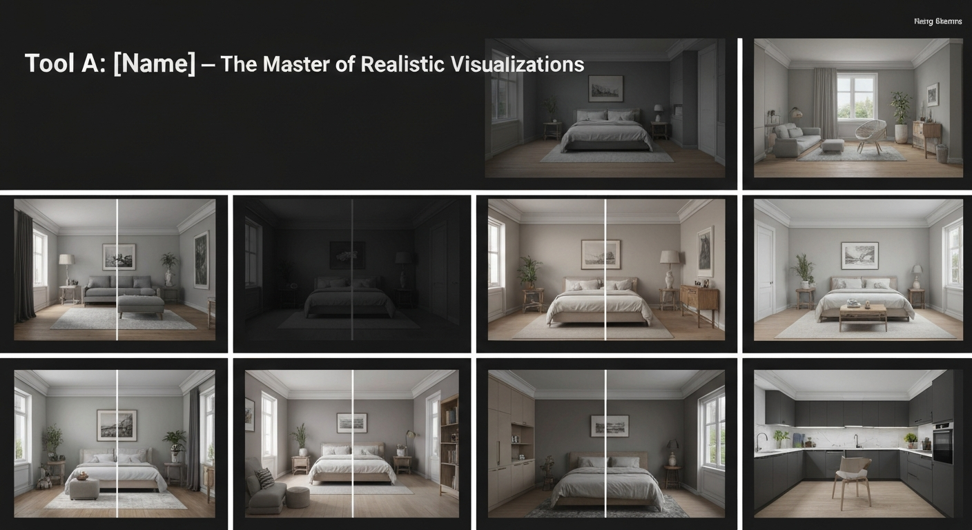 Illustration of a realistic interior design visualization generated by an AI tool for a home.