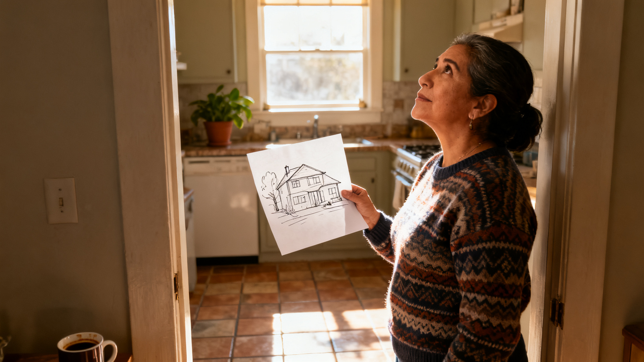 Illustration showing a reality check for Zillow's new AI tool's capabilities.