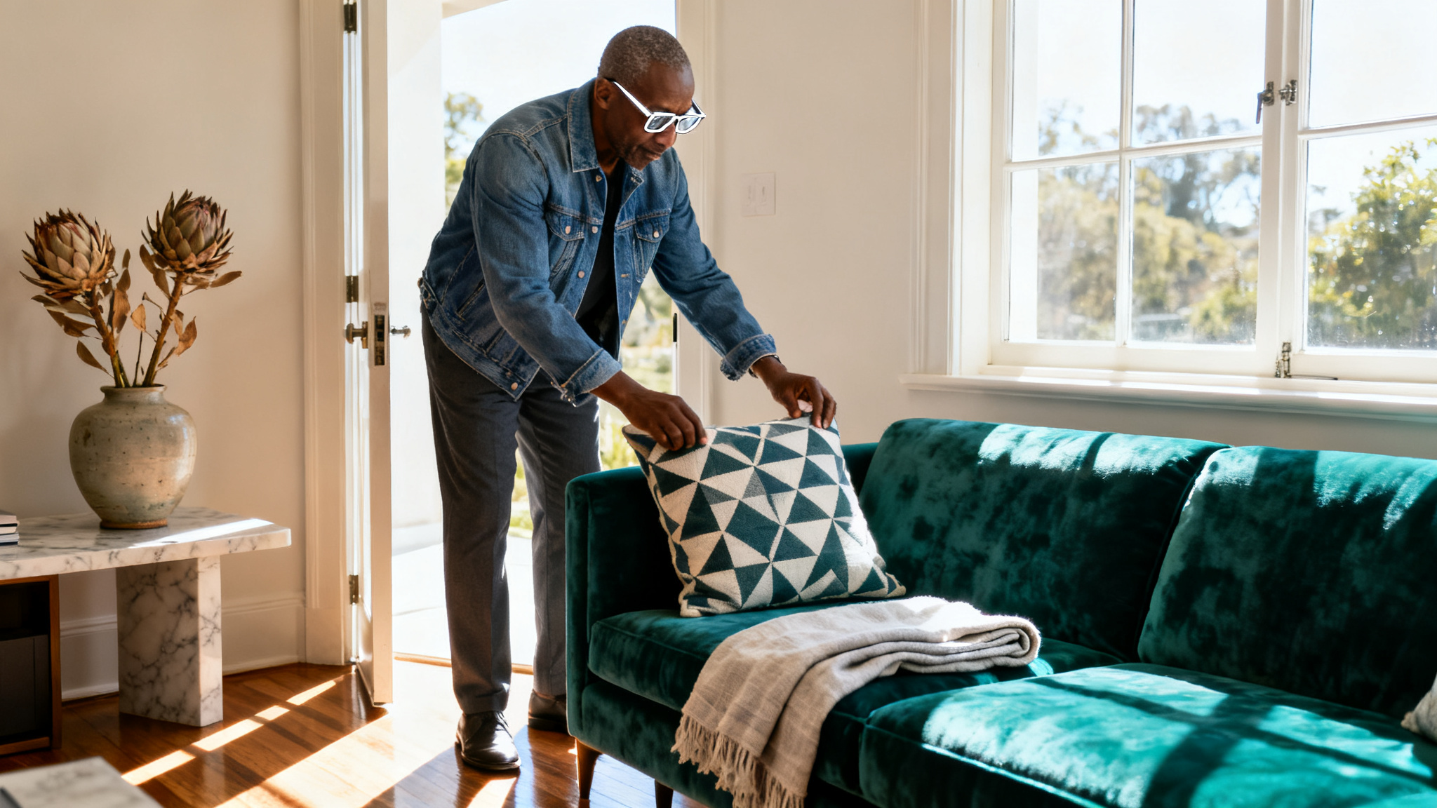 Illustration depicting StyleSense AI for personalized style matching in AI interior design.