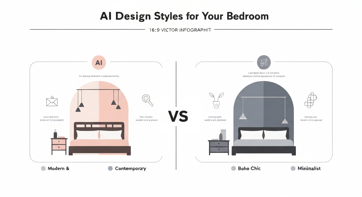 Infographic: AI Design Styles for Your Bedroom