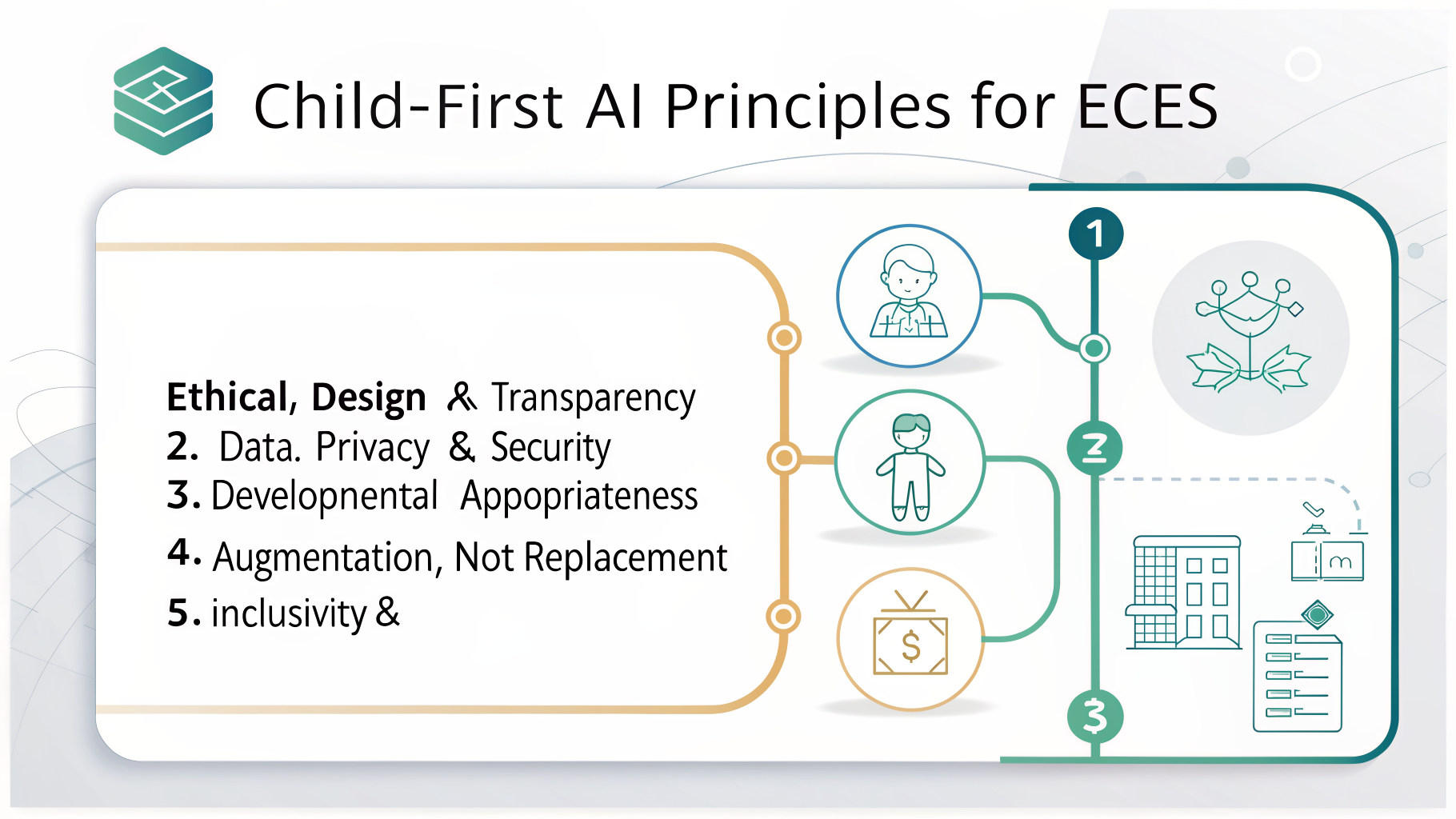 Infographic: Child-First AI Principles for ECEs