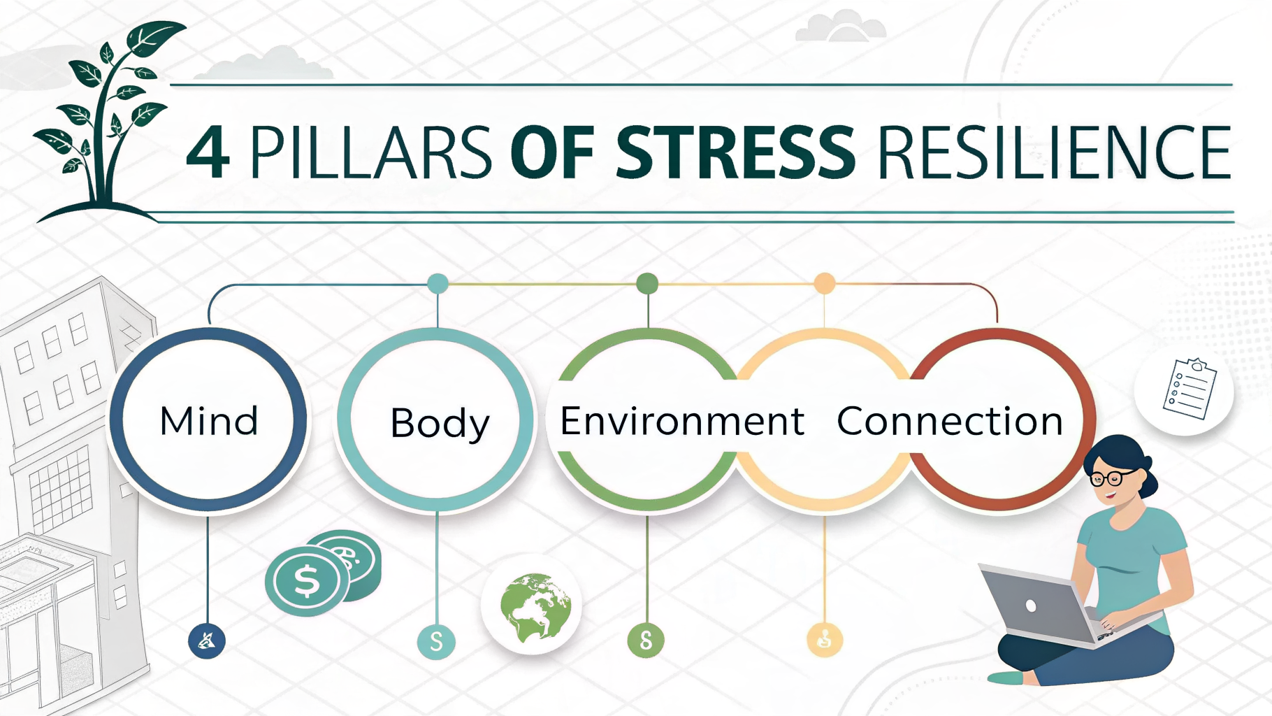 Infographic: 4 Pillars of Stress Resilience