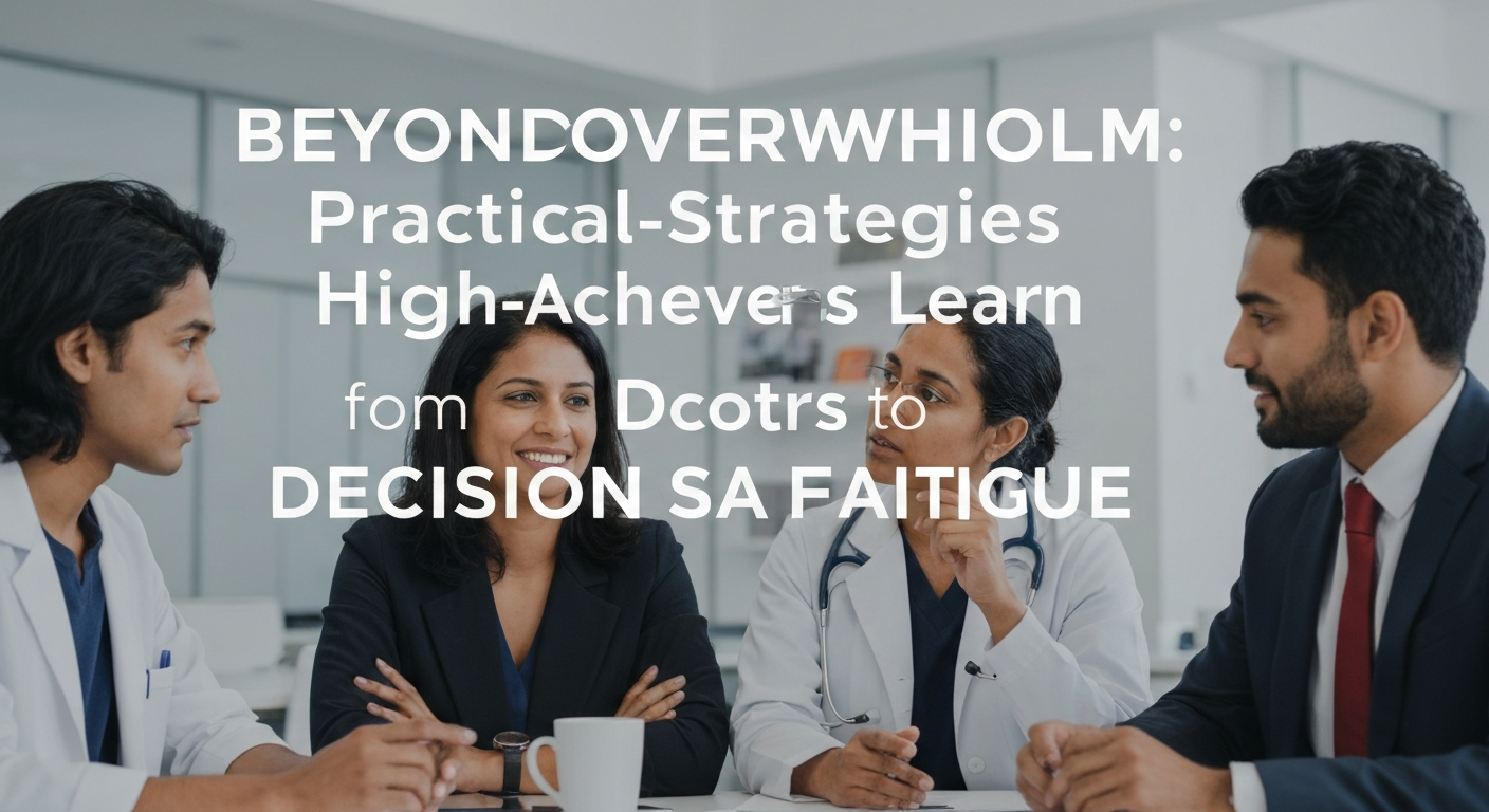 A doctor thoughtfully considering practical strategies to conquer decision fatigue.