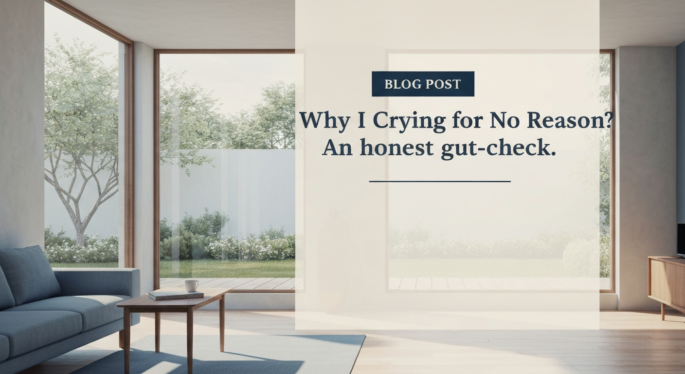 Illustration of various factors contributing to 'Why am I crying for no reason?'