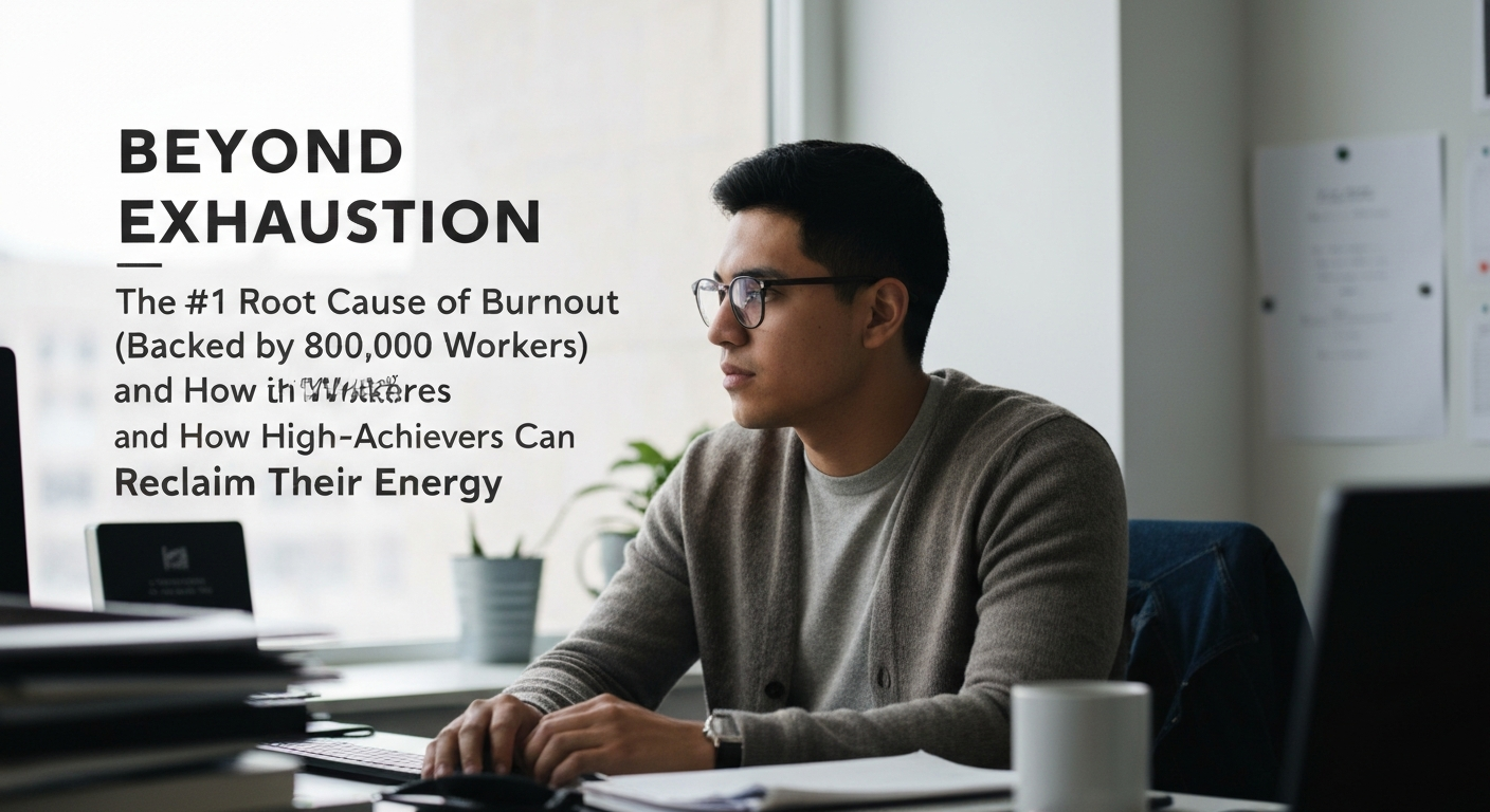 Visualizing the root cause of burnout and high-achievers reclaiming their energy.