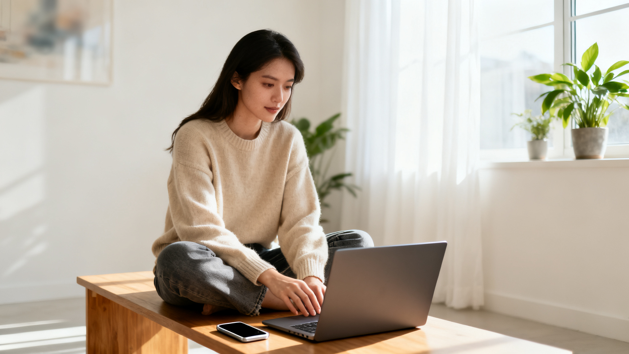 A person using a smartphone app, illustrating the benefits of AI therapy apps.