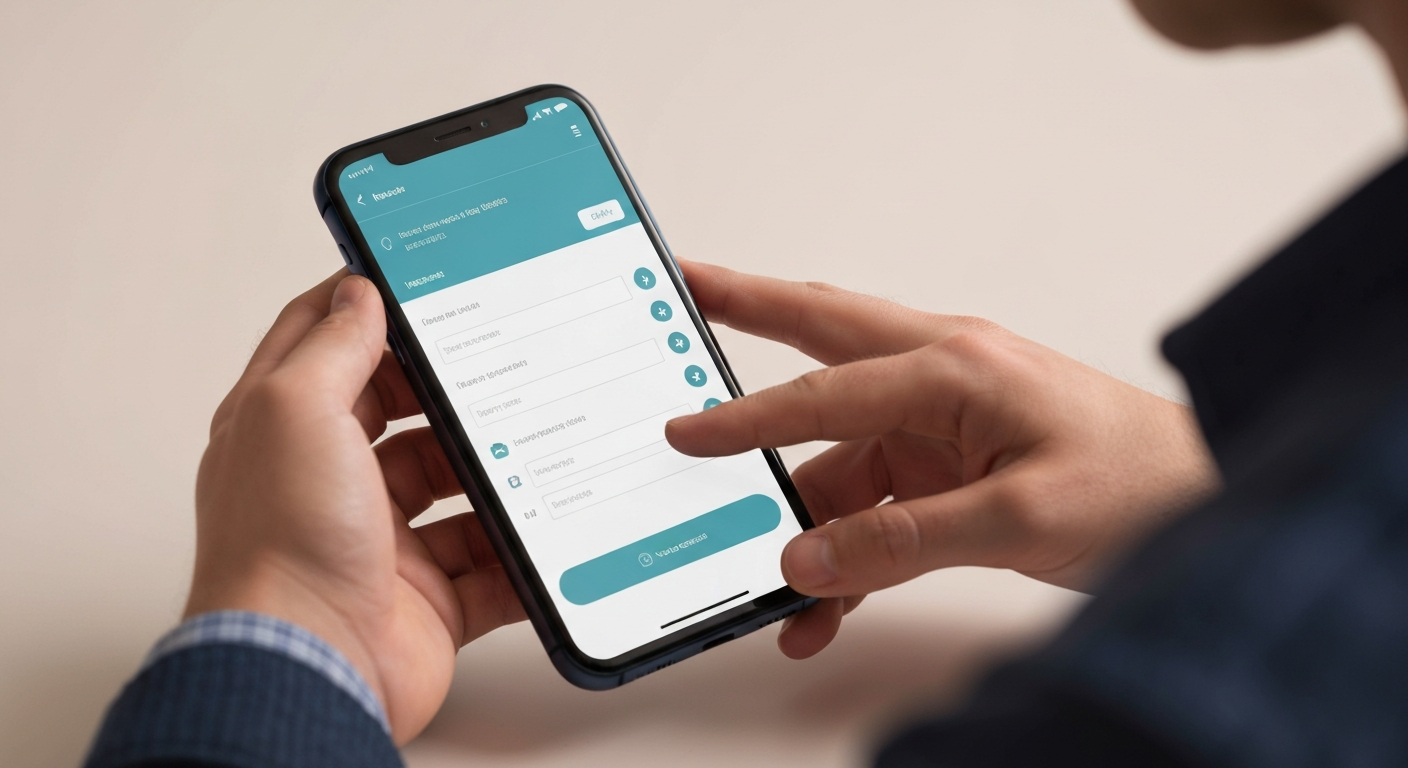 Illustration showing why multi-step web forms are hard to complete with voice control.