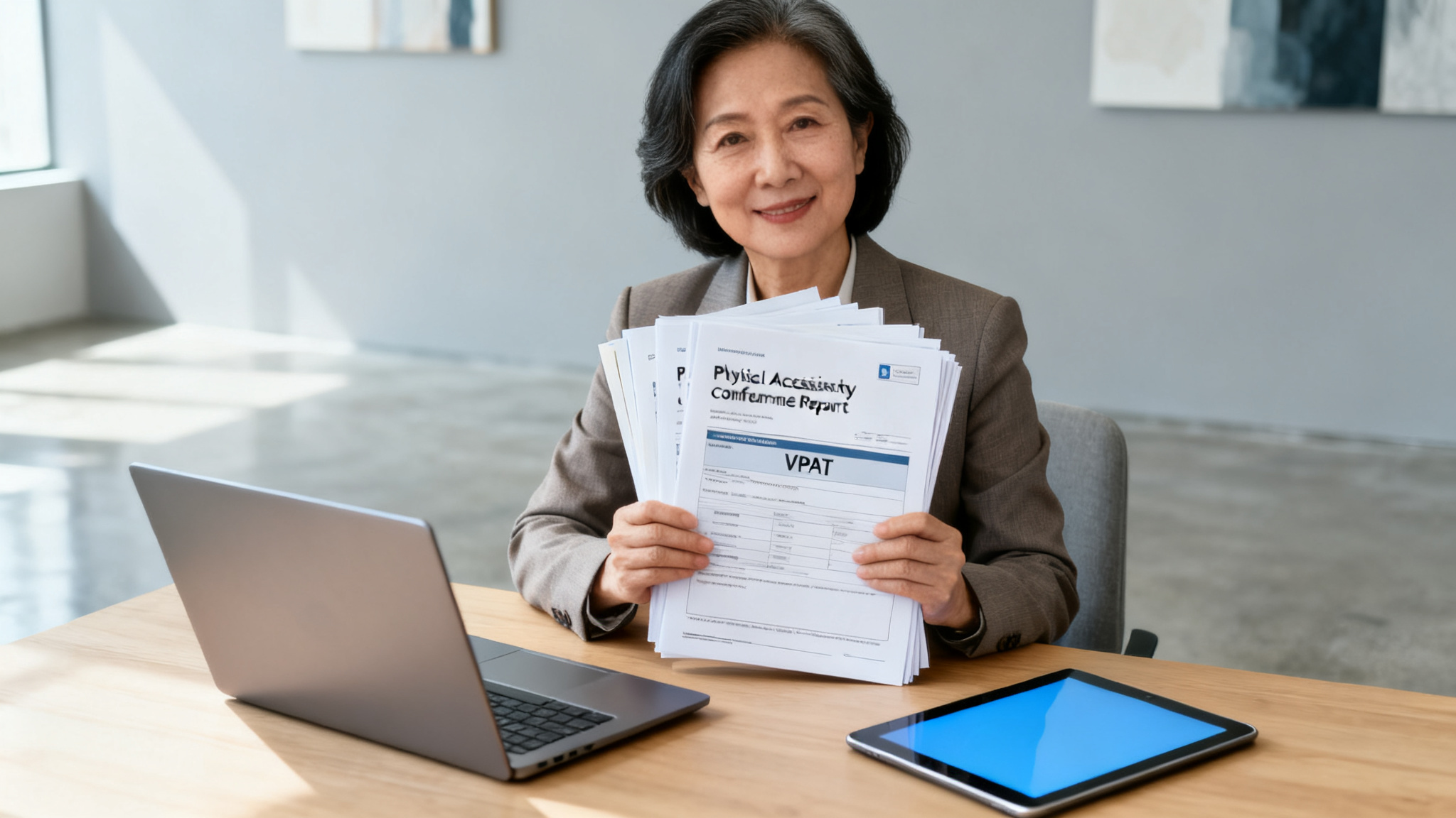 Illustration showing key sections of accessibility conformance reports and VPATs for Canadian buyers.