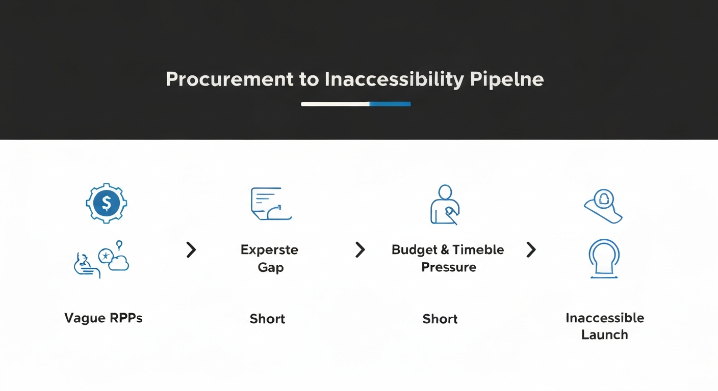 Infographic: Procurement to Inaccessibility Pipeline